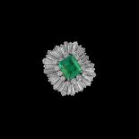 AGL Emerald and Diamond Ring