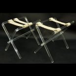 Charle Hollis Jones Style Acrylic Luggage Racks