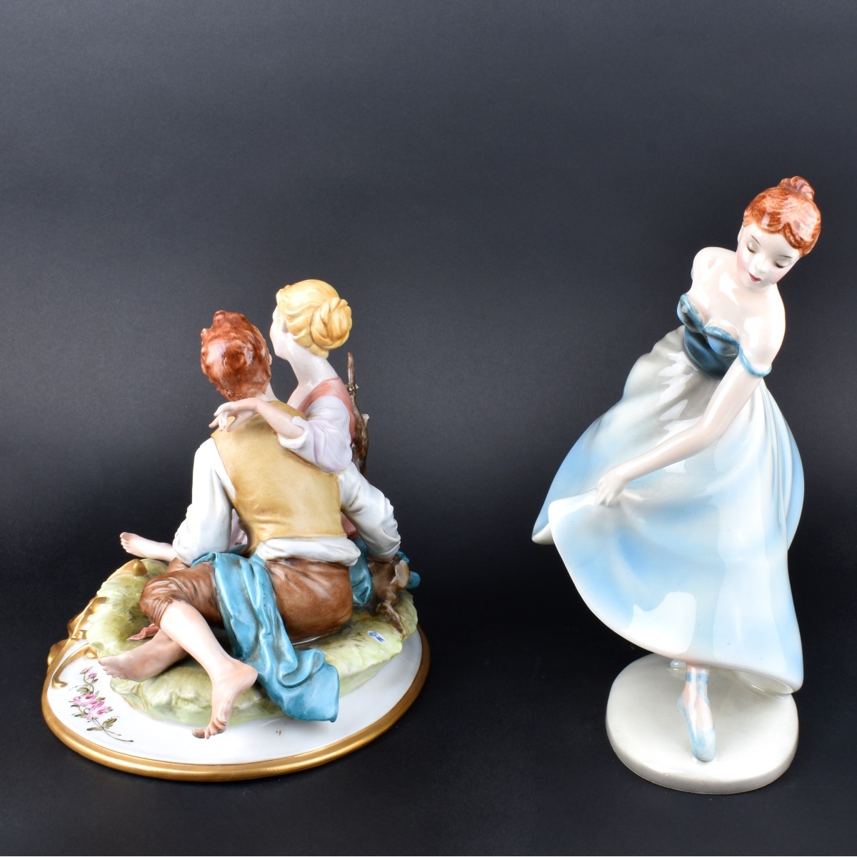 Two (2) Vintage Porcelain Figurines - Image 2 of 5