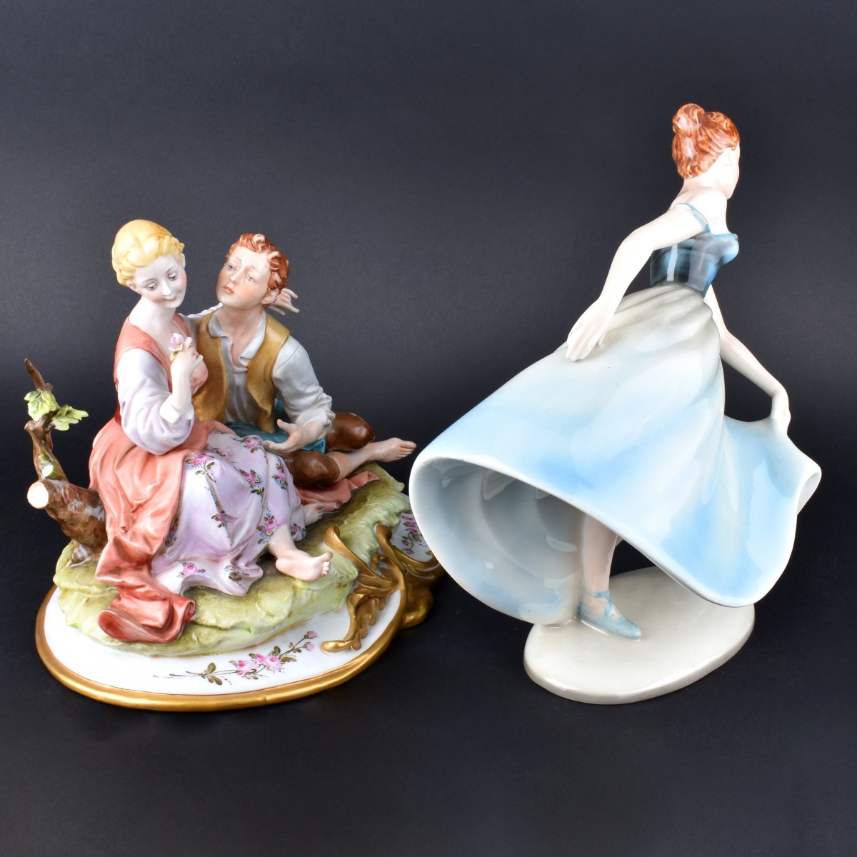 Two (2) Vintage Porcelain Figurines - Image 4 of 5