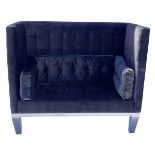 Modern Velvet Love Seat