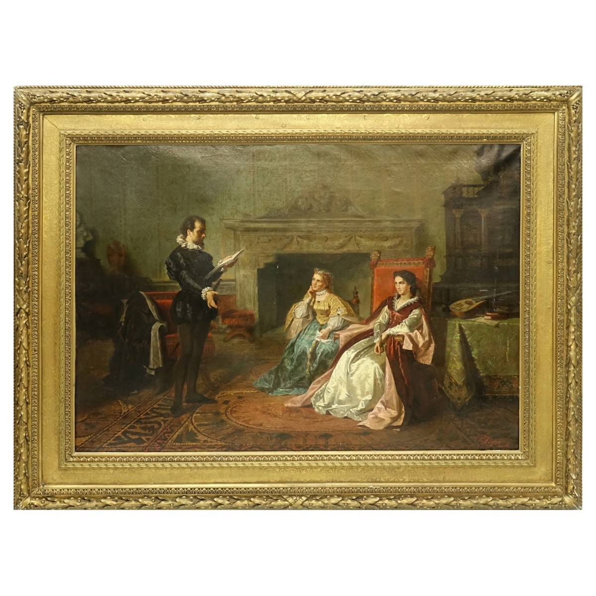 Guiliano Zasso (1833 - 1889) Oil/Canvas - Image 2 of 8