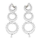 Diamond and 18K Earrings