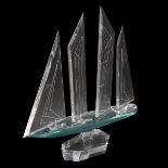 Lucite Sailboat