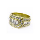 Diamond and 18K Gold Ring