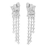 Diamond and 18K Chandelier Earrings