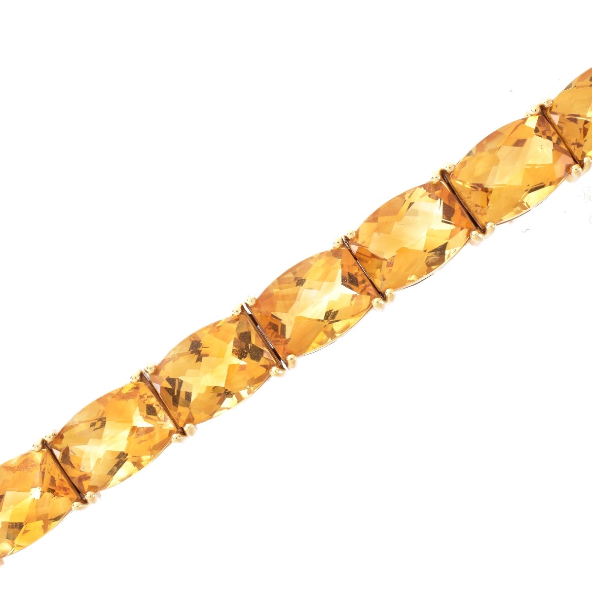 Vintage Citrine and 14K Bracelet - Image 4 of 8