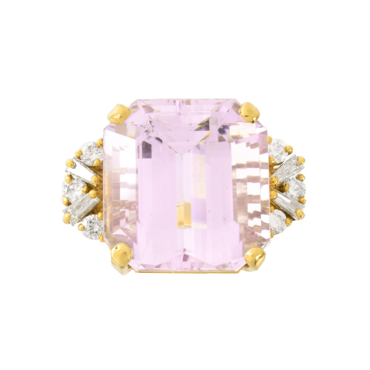 Kunzite, Diamond and18K Ring - Image 2 of 7