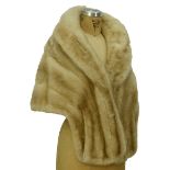 Vintage Blond Mink Fur Stole