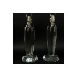 Pair of Visual Comfort & Co. Clear Crystal Lamps