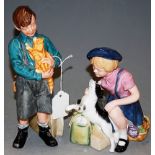 A Royal Doulton limited edition figurine 'The Homecoming' HN3295 No. 1146 together with one other '