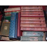 Four boxes of mixed 19th century and later volumes to include The History of the Great European War,