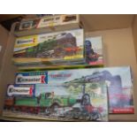 Five Kitmaster Airfix kits to include Evening Star locomotive, Stirling locomotive, Rebuilt Royal