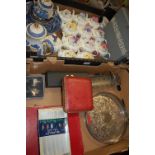 Two boxes of miscellaneous to include quantity of Royal Stratford Country Cottage Teapot collection,