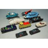 Assorted diecast models, to include Corgi Volkswagen tow truck, Corgi Batmobile, Dinky Spectrum