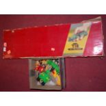 A cased Trix Twin Railway trail set together with a single box of plastic Britains figures