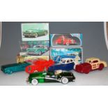 Avon Products, Car Replicas in Glass & Plastic inc Aftershave/Talc, all Mint Boxed & Unused as