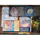 A box of miscellaneous hardback books, mainly being J.K. Rowling's Harry Potter volumes
