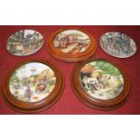 Three Royal Doulton Old Country Crafts limited edition collectors plates; together with eight