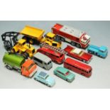 Assorted diecast models, to include Dinky milk float, Dinky bus etc