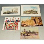 A collection of Christmas greetings cards as sent from the House of Commons