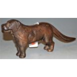 A reproduction cast iron novelty nutcracker in the form of a dog
