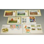 A large collection of mainly first day covers, dating from the 1970s; together with various