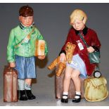 A Royal Doulton Children of the Blitz limited edition figure The Boy Evacuee HN3202 No. 1196,
