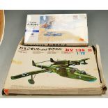 A Junkers Ju88A-4 1/72 scale kit; and one other (2)
