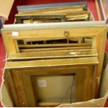 A box of assorted principally modern gilt composition and pine picture frames