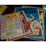 A quantity of mixed circus advertising posters, to include Ray Smith's Circus, Gandey's Circus,