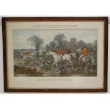 After John Frederick Herring Snr, (19th century) Herring's Fox Hunting Scenes, a set of four hand