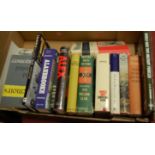 One box containing a quantity of military hard back books