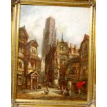 Henry Schaffer - Maastricht, Holland, oil on canvas, signed lower right (relined), 40x30cm