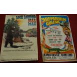 A quantity of mixed vintage circus posters to include Chipperfields Circus