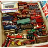 A box of loose diecast vehicles, to include Corgi etc