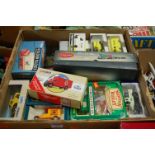 A box containing a quantity of mixed boxed modern release diecast models, to include Corgi Classics,