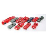 11 various loose kit built 1/43 scale white metal and resin classic car and racing models to include