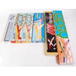 6 various boxed as issued Keilkraft Balsa wood aircraft kits to include Achilles. Gypsy, Invader and