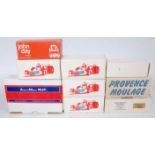Nine various boxed 1/43 scale white metal classic car and resin kits, mixed manufacturers to include