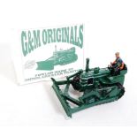 A G&M Originals 1/32 scale white metal and resin model of a Fowler Mk VF diesel crawler tractor,