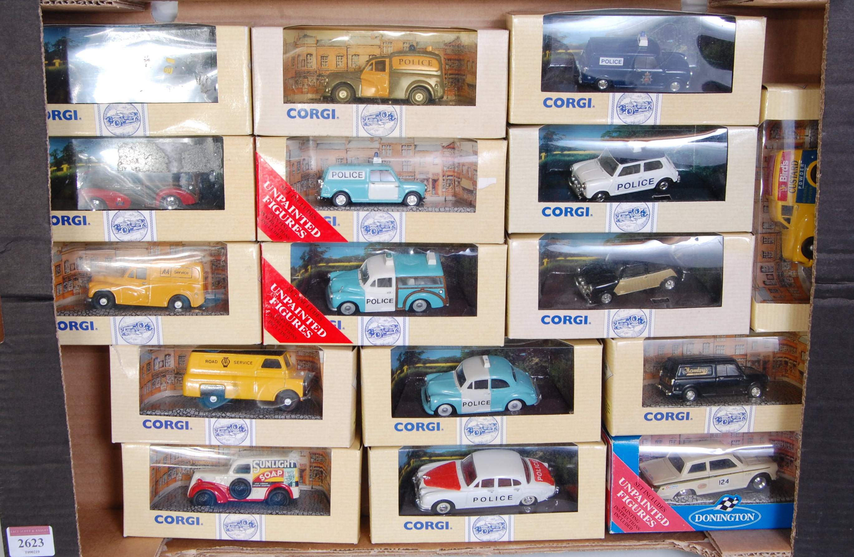 15 various window boxed Corgi modern release diecasts to include a No. 96866 Ford Popular van, a