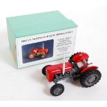 A Brian Norman farm miniatures 1/32 scale white metal and resin model of a Massey Ferguson 35