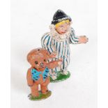 Two Sacul lead hollow cast television figures comprising Andy Pandy and Teddy, dated 1951 (VG)