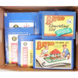 Bayko Sets: Meccano/Bayko Sets Nos. 11,12,13, 11C, 12C, 13C, 14C & 4 packets of parts, plus three