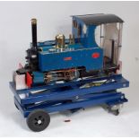 Maxitrak 5 inch gauge Hunslet 0-4-2 narrow gauge side tank industrial locomotive, named Lizzie, 2