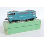 French Hornby postwar TNB SNCF 20v AC pale blue bogie loco No. BB 9201 (VG-E-BG)