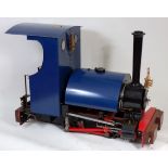 Maxitrak 7.25 Inch 0-4-0 Saddle Tank Locomotive, "Bagnall" type, with braked riding trolley/water