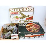 Meccano Army Multikit, little used (G-BP); Army Combat kit little used (G-BG) and a quantity of