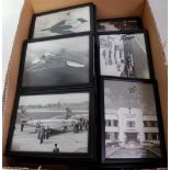 A collection of black & white aircraft and Royal Air Force photographs depicting various aircraft in